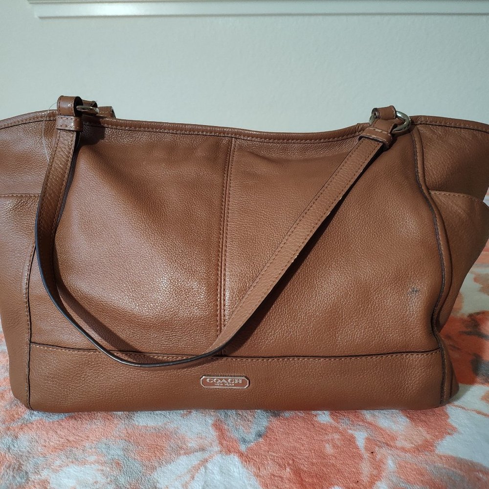 Coach Large leather shoulder bag, purse